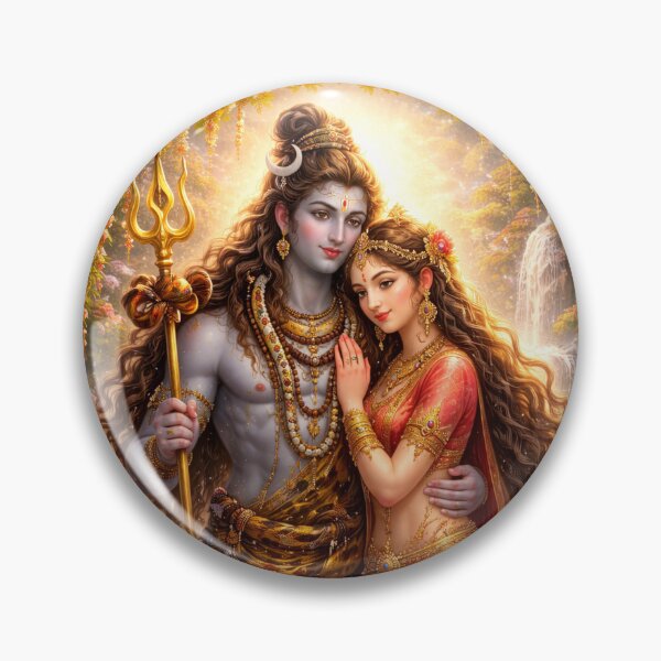 Item preview, Lord Shiva and Goddess Parvati designed and sold by RedSwagStore.