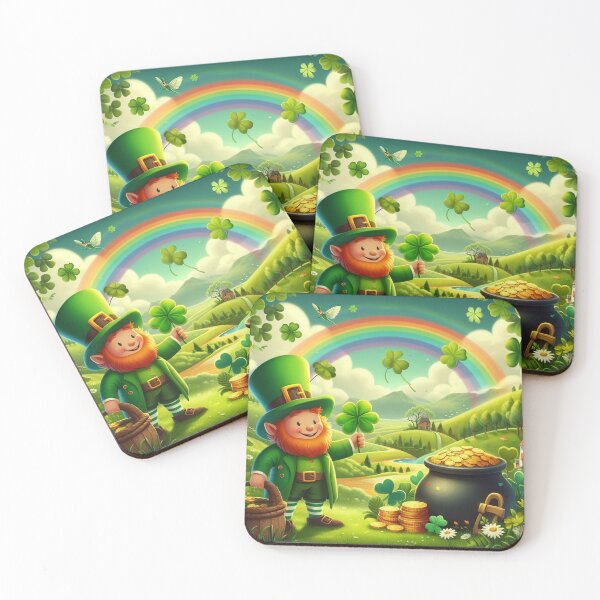 Item preview, Saint Patrick’s Day Shenanigans – Leprechaun, Green Beer & Pot of Gold designed and sold by Sybille-Yates.