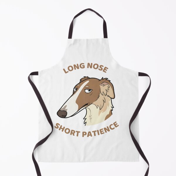 Item preview, Long Nose Short Patience – Funny Russian Borzoi Cartoon Dog designed and sold by OskarCreates.