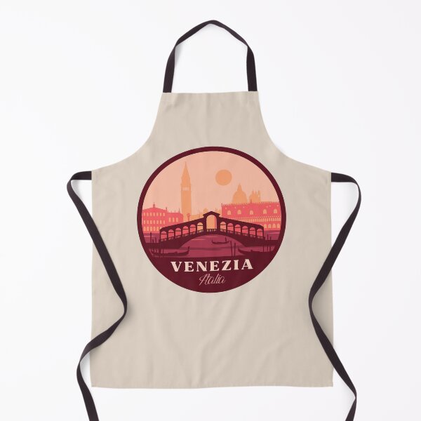 Item preview, Venezia Italia Travel Badge Illustration, Rialto Bridge, Grand Canal, Gondola designed and sold by InvestingRoad.