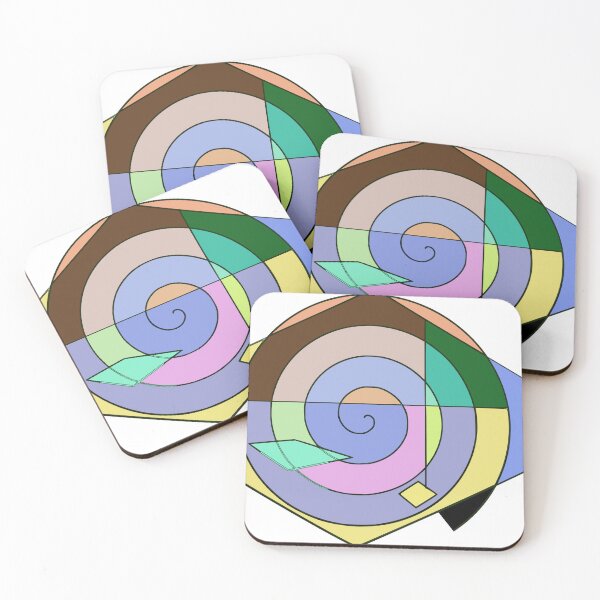 Item preview, Spiral with colorful fields, abstract designed and sold by Mik1900.