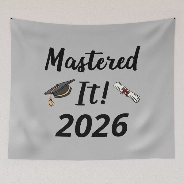 Item preview, Mastered It 2026 I - Masters Graduation Gift designed and sold by Lemon Pepper.