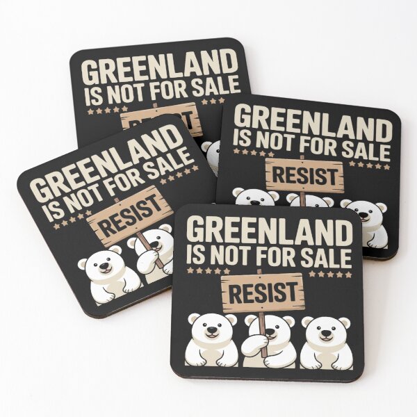 Item preview, Greenland is not for Sale Polar Bear Resist designed and sold by ZACK ART.