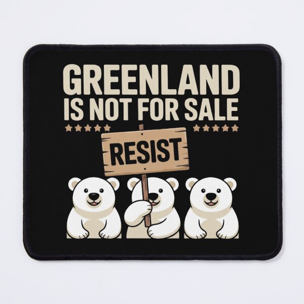 Item preview, Greenland is not for Sale Polar Bear Resist designed and sold by ZACK ART.