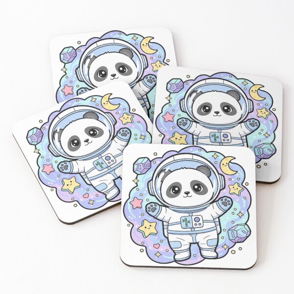 Item preview, Cute Astro Panda & Pastel Stars designed and sold by ValeriValera.