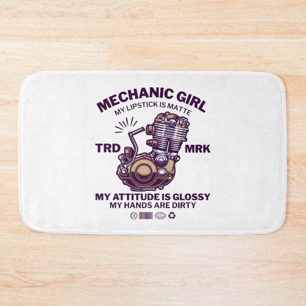 Item preview, Mechanic Girl : my lipstick is matte, my attitude glossy, my hands are dirty designed and sold by Peerless-Prime.