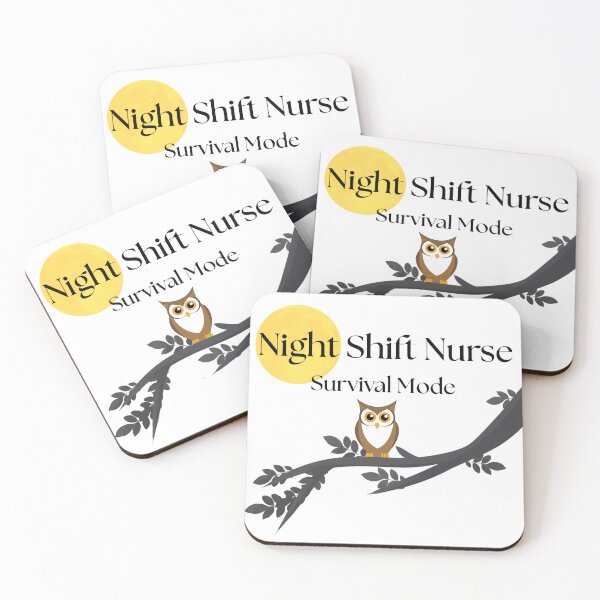 Item preview, Night Shift Nurse Survival Mode – Funny Nurse Life Quote Design designed and sold by Common Mood.