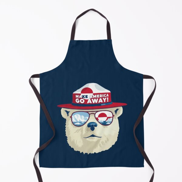 Item preview, Make America Go Away! Greenland Is Not For Sale Resist Fascism Message Bear resist designed and sold by Star3NowForMe.