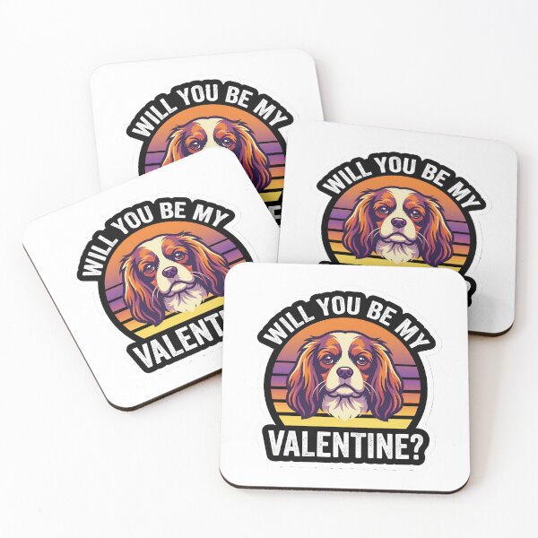 Item preview, Retro 80s Sunset Cavalier King Charles Spaniel - My Heart Belongs To My Cavalier designed and sold by M1234s.