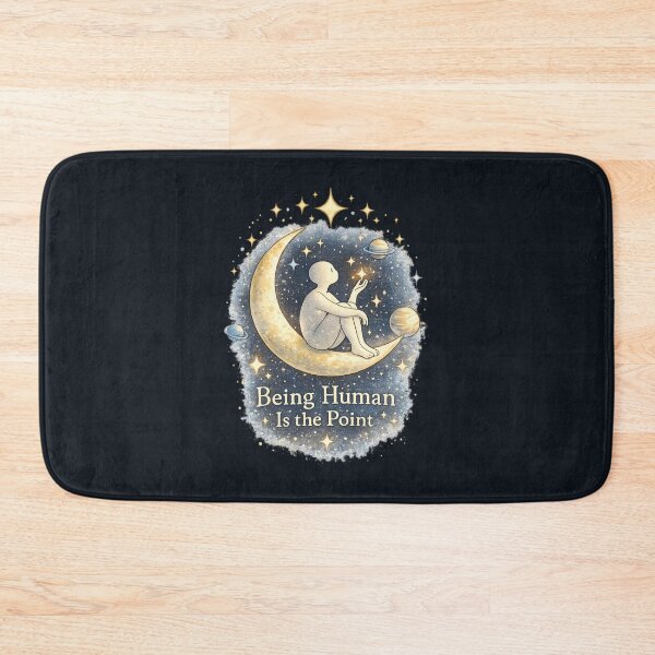 Item preview, Being Human Is the Point – Cosmic Moon & Stars Philosophy  designed and sold by SidTastic .