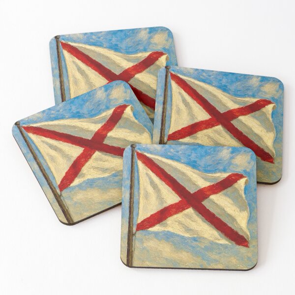 Item preview, Alabama State Flag designed and sold by TinCatOutPost.