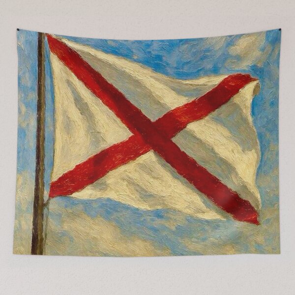 Item preview, Alabama State Flag designed and sold by TinCatOutPost.
