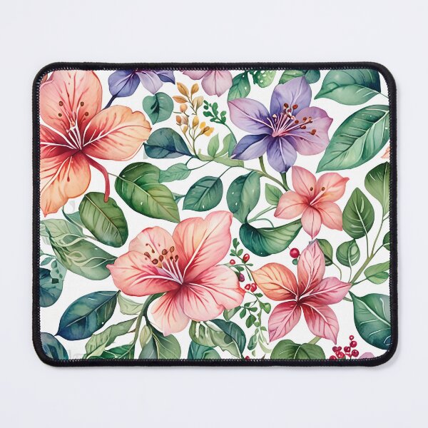 Item preview, Colourful Flower Pattern Florals designed and sold by MoonMonkeyNbear.