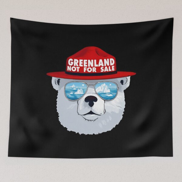 Item preview, Greenland Is Not For Sale Arctic Solidarity Protest Bear resist designed and sold by Star3NowForMe.