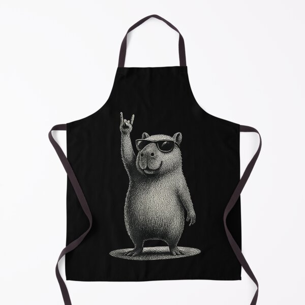 Item preview, Retro Capybara Rock Music Gift Men Kids Women Funny Capybara Art for Men Women Kids , Capybara Gift Lover designed and sold by DZIRI NAJAT.