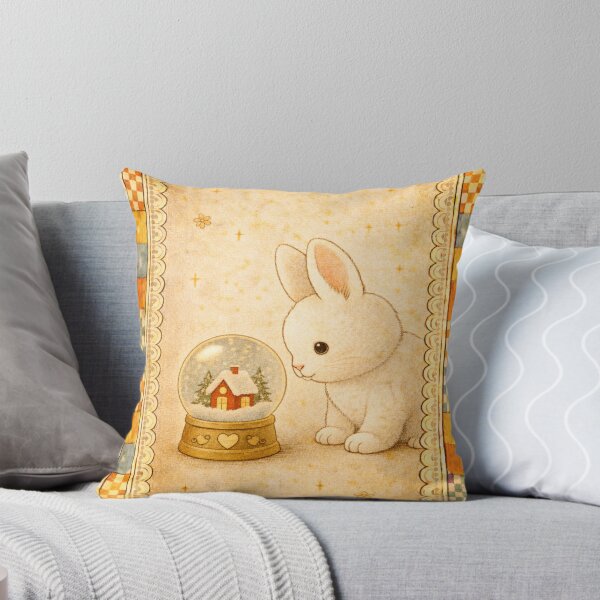 Item preview, Snow Globe Wonder Bunny | Throwback Kid Vintage Nursery designed and sold by Planthem.