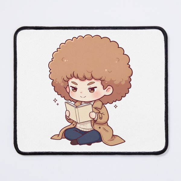 Item preview, Mochi Book Lover Chibi Sticker – Cute Reading Character with Book designed and sold by C3J7.