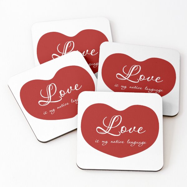 Item preview, Love is my native language, Unique designed and sold by villacreativa.