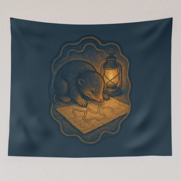 Item preview, Quiet Mole Mapping the Night designed and sold by EdvvinStudios.