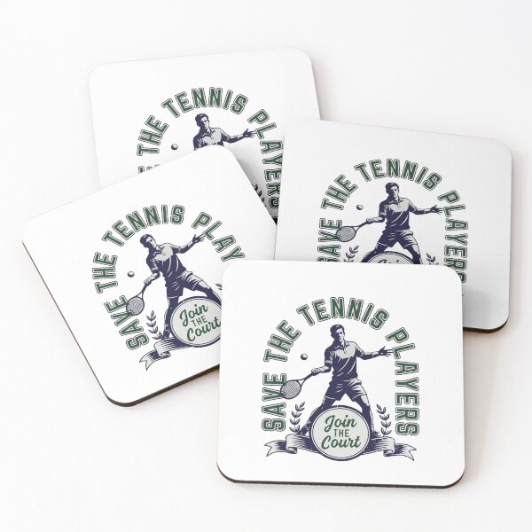 Item preview, Save The Tennis Players Tennis motif designed and sold by worldshopcolor.