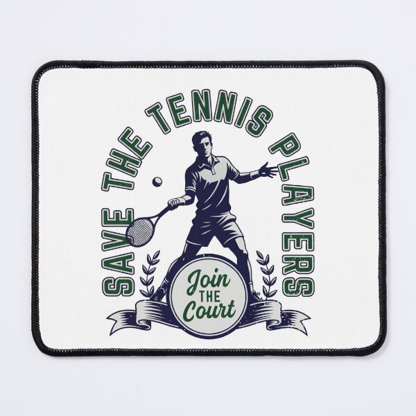 Item preview, Save The Tennis Players Tennis motif designed and sold by worldshopcolor.