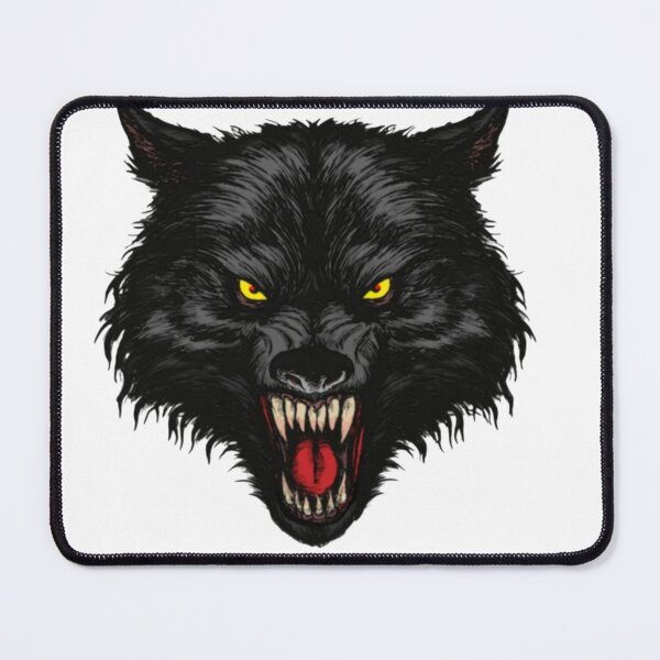 Item preview, Angry Black Wolf Growling - Dark Gothic Horror Art designed and sold by StickerBuild07 .