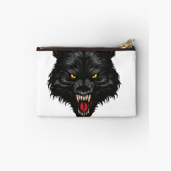 Item preview, Angry Black Wolf Growling - Dark Gothic Horror Art designed and sold by StickerBuild07 .