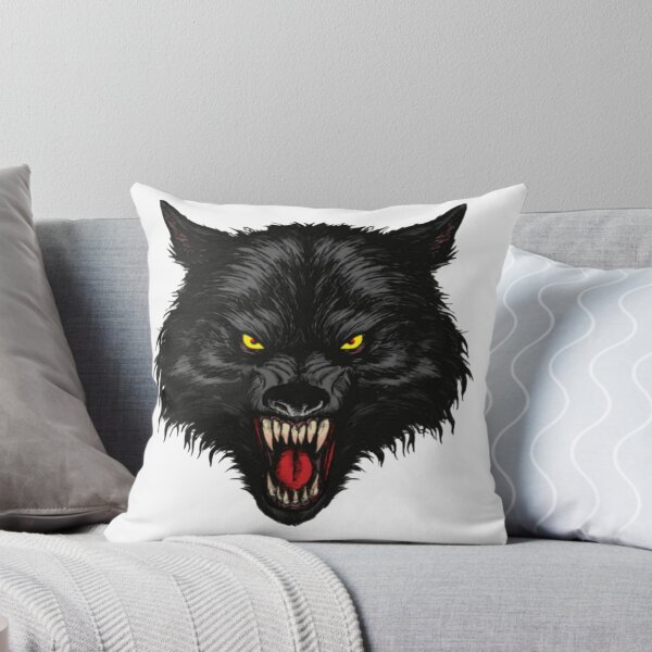 Item preview, Angry Black Wolf Growling - Dark Gothic Horror Art designed and sold by StickerBuild07 .