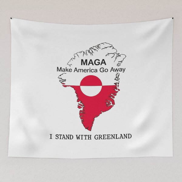 Item preview, MAGA - Make America Go Away, I Support Greenland, Funny Political Satire, Pro-Greenland, Gift for Activists designed and sold by toongstudio.