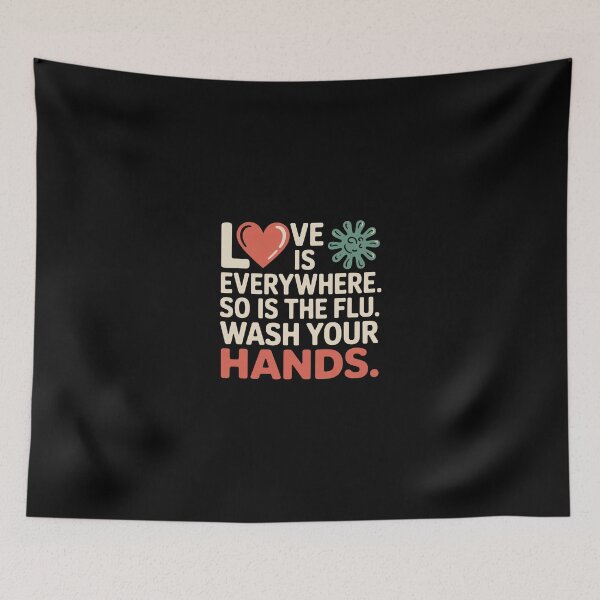Item preview, Love Is Everywhere So Is The Flu designed and sold by Vintage Shapes.