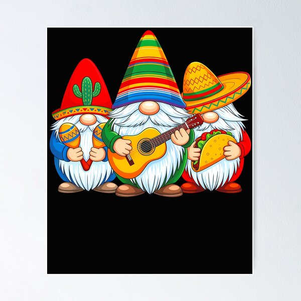Item preview, Cinco de Mayo Gnomes Taco Guitar Funny Mexican Fiesta designed and sold by clothesy7.