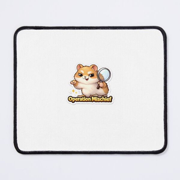 Item preview, Operation Mischief - Cute Hamster Detective Cartoon designed and sold by cutechaosshop.