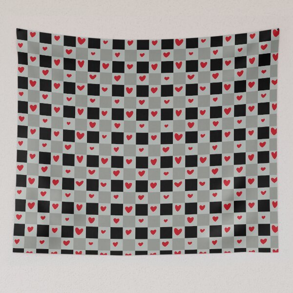 Item preview, Colorful Heart Checker Pattern – Cute Love Grid Design designed and sold by mariacosadiella.