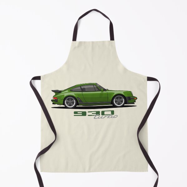 Item preview, Retro 930 turbo Green illustration designed and sold by blackdogshop.