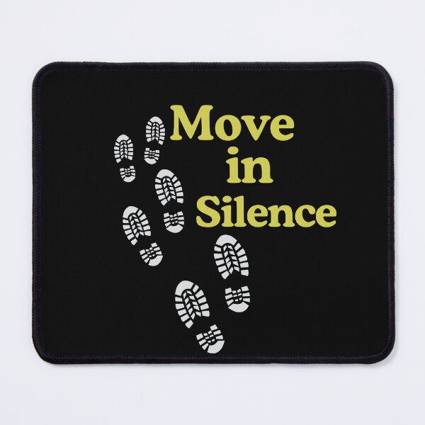 Item preview, Move in Silence Quote Shirt – Minimal Footsteps Design for Quiet Strength designed and sold by AdicretorDesign.