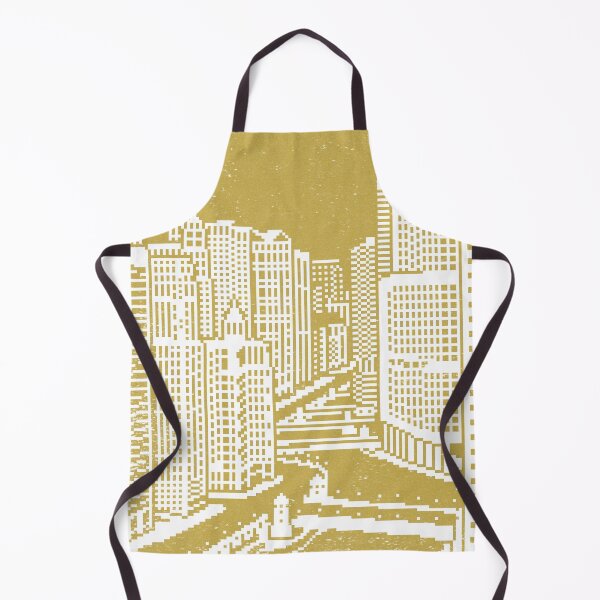 Item preview, Chicago River Pixel Art - Saffron designed and sold by Irene Estelle.