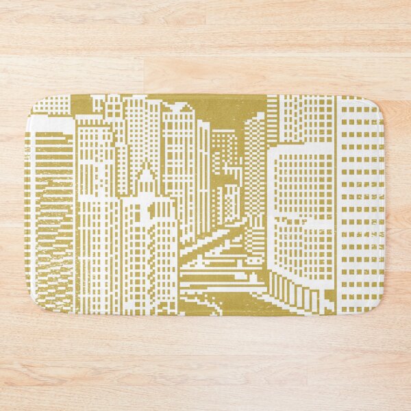 Item preview, Chicago River Pixel Art - Saffron designed and sold by Irene Estelle.