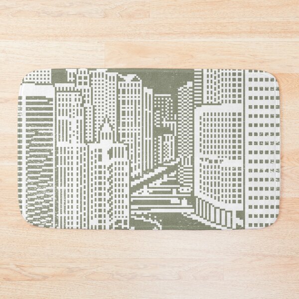 Item preview, Chicago River Pixel Art - Sage designed and sold by Irene Estelle.
