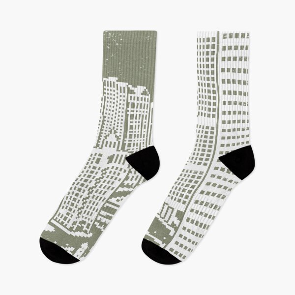 Item preview, Chicago River Pixel Art - Sage designed and sold by Irene Estelle.