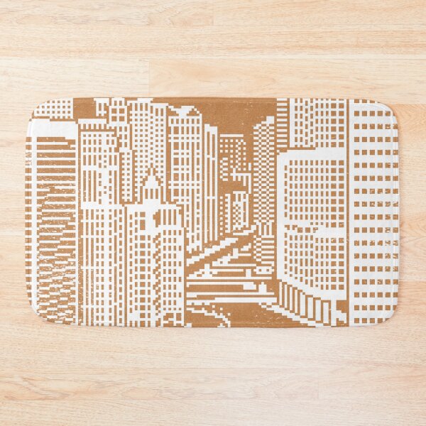 Item preview, Chicago River Pixel Art - Rust designed and sold by Irene Estelle.