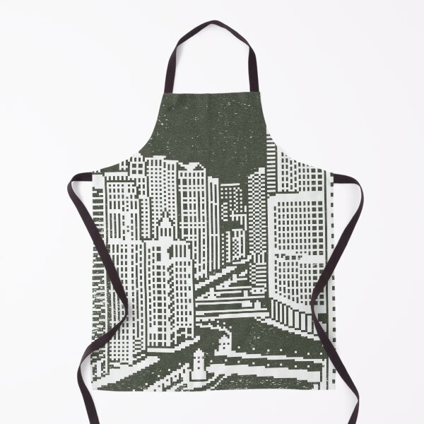 Item preview, Chicago River Pixel Art - Pine designed and sold by Irene Estelle.