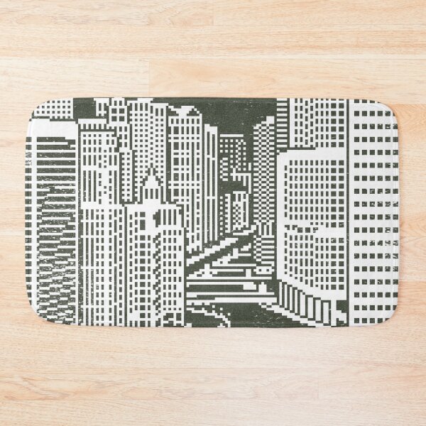 Item preview, Chicago River Pixel Art - Pine designed and sold by Irene Estelle.