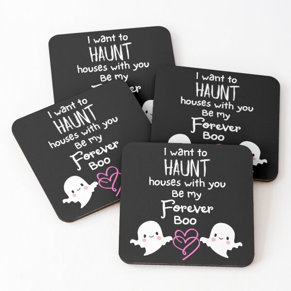 Item preview, Spooky Love: Haunt Houses With You Forever - Cute Ghost Couple designed and sold by SunandShade.