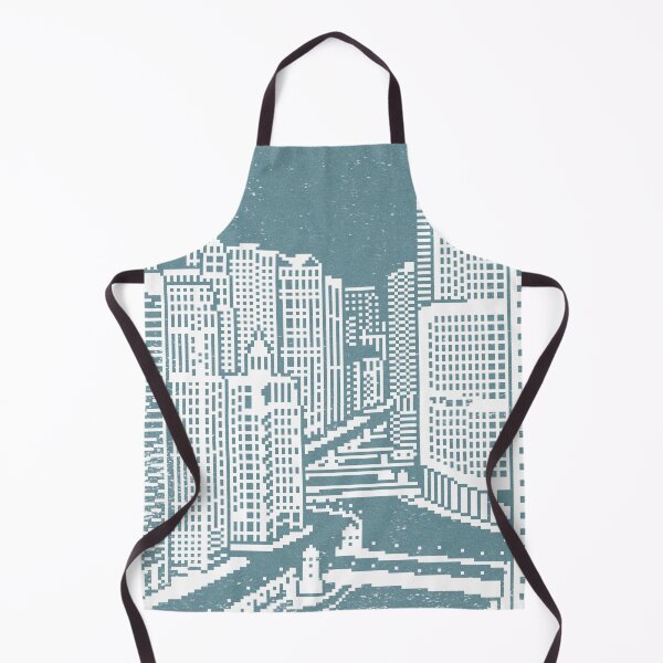 Item preview, Chicago River Pixel Art - Peacock designed and sold by Irene Estelle.