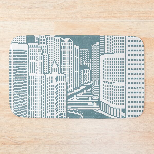 Item preview, Chicago River Pixel Art - Peacock designed and sold by Irene Estelle.
