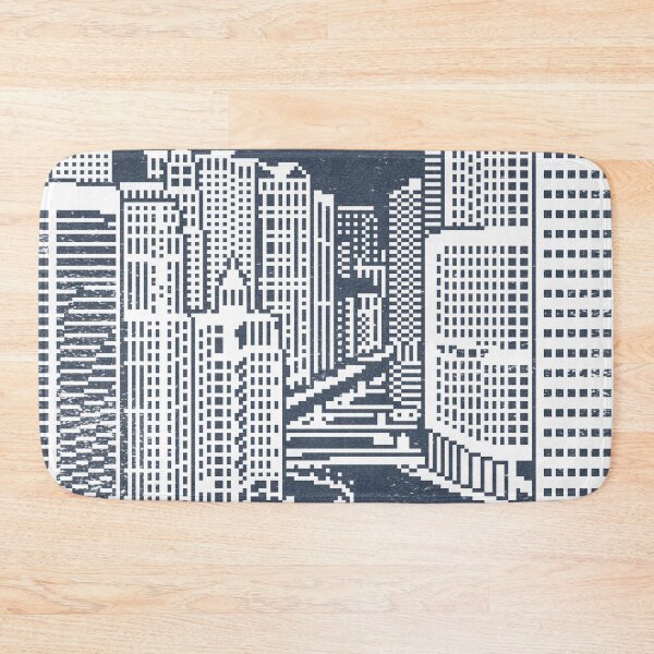 Item preview, Chicago River Pixel Art - Dusk designed and sold by Irene Estelle.