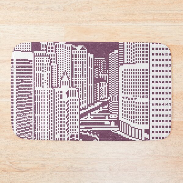 Item preview, Chicago River Pixel Art - Beet designed and sold by Irene Estelle.