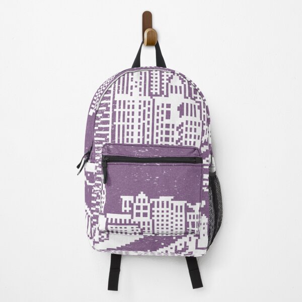 Item preview, Chicago River Pixel Art - Plum designed and sold by Irene Estelle.