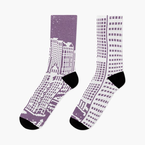 Item preview, Chicago River Pixel Art - Plum designed and sold by Irene Estelle.