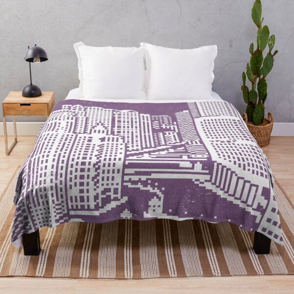 Item preview, Chicago River Pixel Art - Plum designed and sold by Irene Estelle.